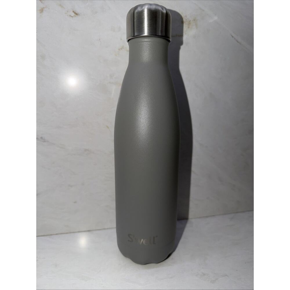 SWELL Vacuum Insulated Stainless Steel Water Bottle, 17 oz, Smokey Quartz